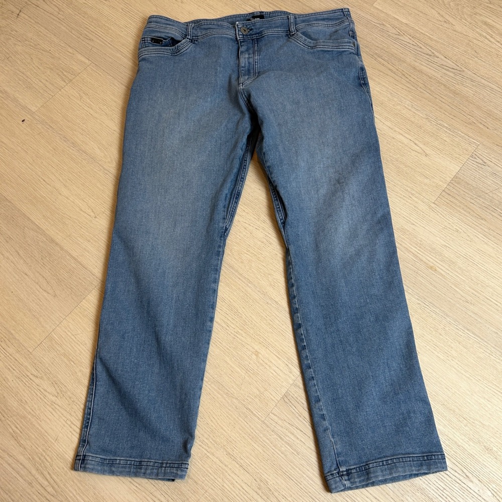 Kuhl Kanvus Jean Mens 40x32 Indigo Blue Straight Leg Canvas Pants